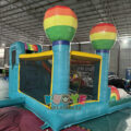 Wet/Dry Rainbow Bounce House Slide Combo