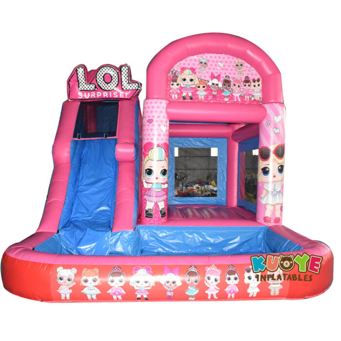 CB547 LOL Surprise Wet/Dry Bounce House Slide Combo Combo Units for sale