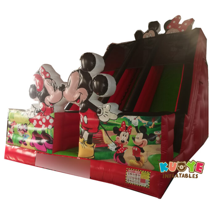 SL176 Mickey and Minne Inflatable High Slide Inflatable Slides for sale
