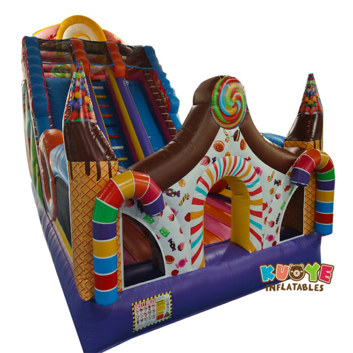 SL178 Big Double Lane Candyland Slide Inflatable Slides for sale