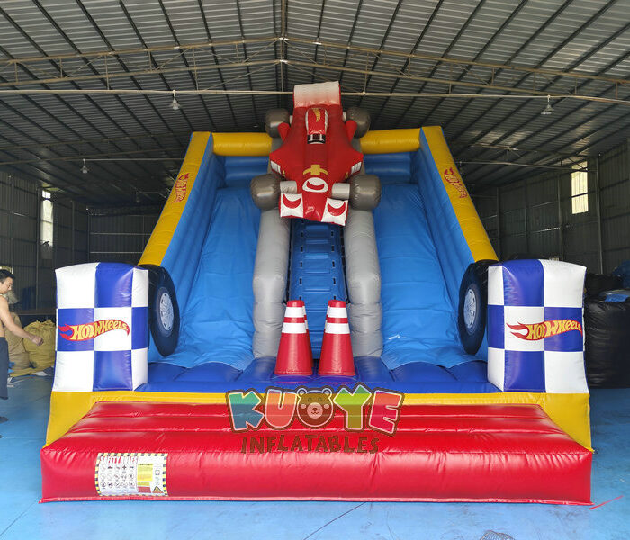 SL181 6m High Octane Race Car Dual Lane Inflatable Slide Inflatable Slides for sale 6