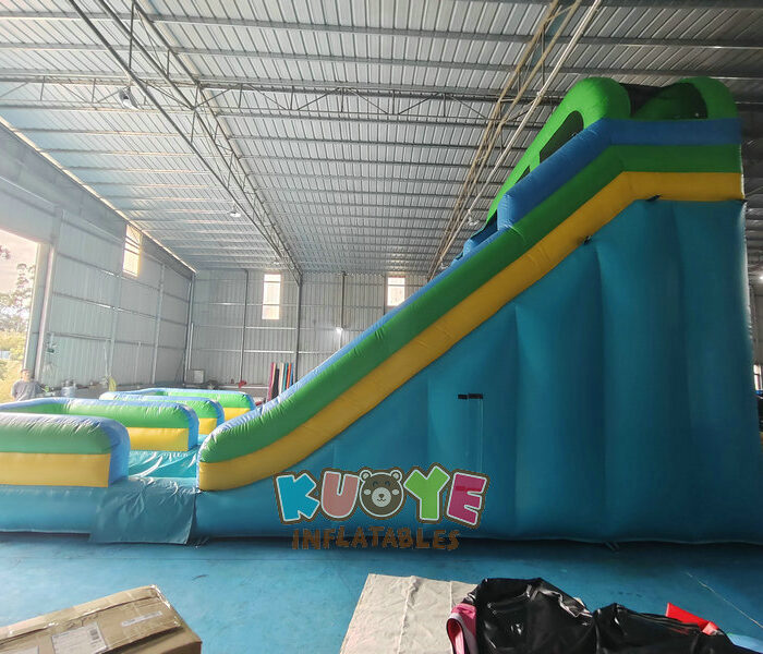 SL182 Blow Up Dual Lane Big Water Slide Inflatable Slides for sale 2