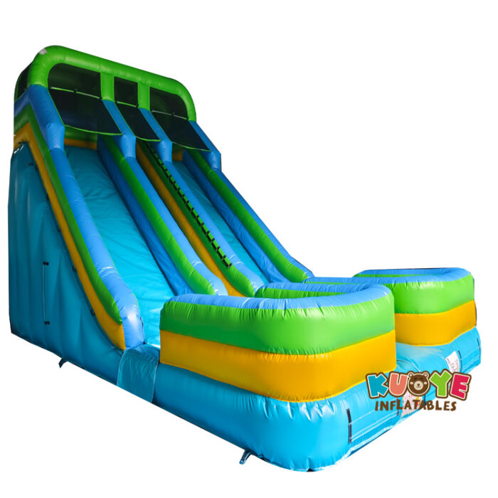 SL182 Blow Up Dual Lane Big Water Slide Inflatable Slides for sale