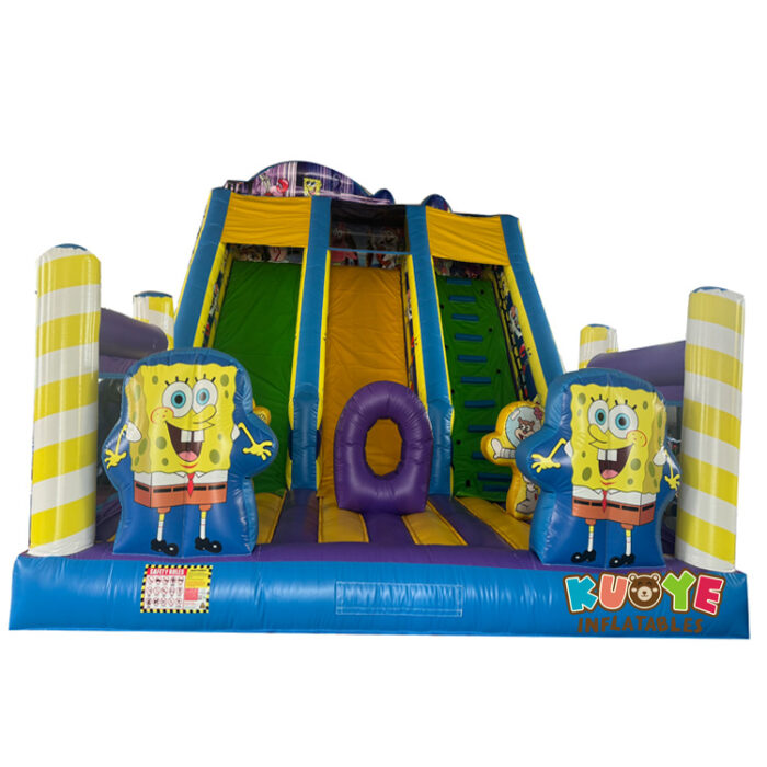 SL184 SpongeBob Inflatable Large Slide Inflatable Slides for sale
