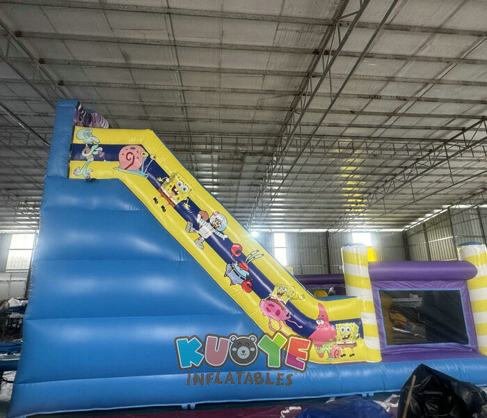 SL184 Spongebob Inflatable Large Slide Inflatable Slides for sale 2