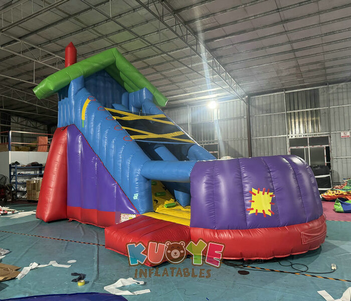SL186 Wacky Old Woman Colorful Shoe Slide Inflatable Slides for sale 2