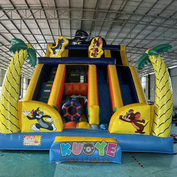 SL188 (12) https://kuoyeinflatables.com/product/sl188-inflatable-tom-and-jerry-slide/