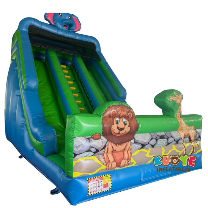 SL190 Double Lane Animal Inflatable Slide Inflatable Slides for sale