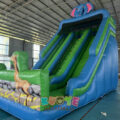Double Lane Animal Inflatable Slide