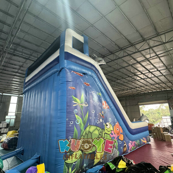 Double Lane Dolphin Inflatable Slide Double Lane Dolphin Inflatable Slide