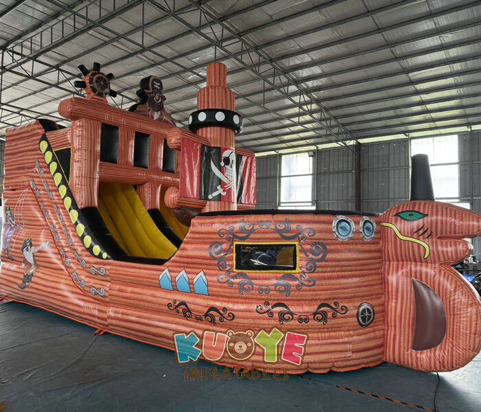 SL192 Pirate Ship Inflatable Slide Inflatable Slides for sale 2