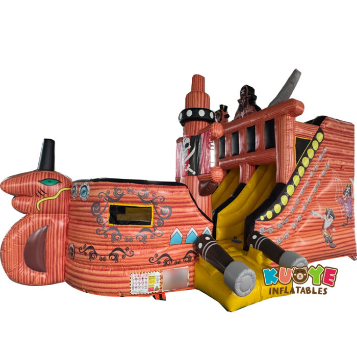 SL192 Pirate Ship Inflatable Slide Inflatable Slides for sale
