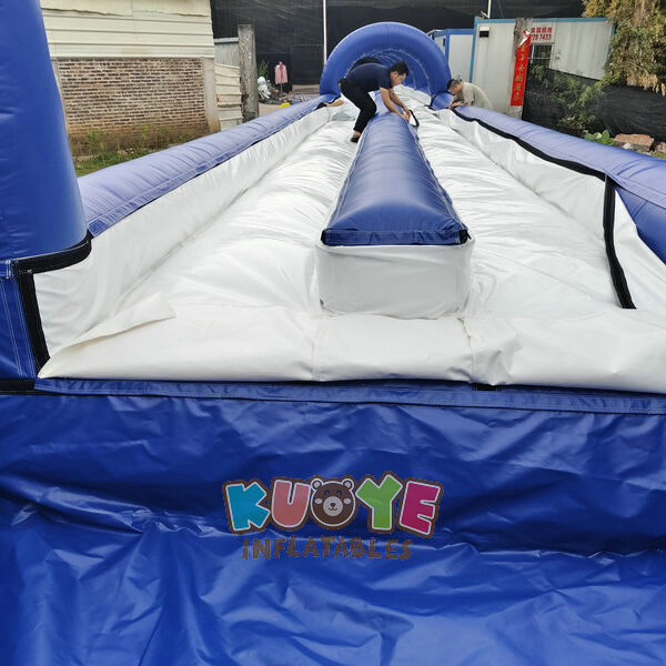 WS374 (2) 130ft Long Double Lane Inflatable Slip And Slide