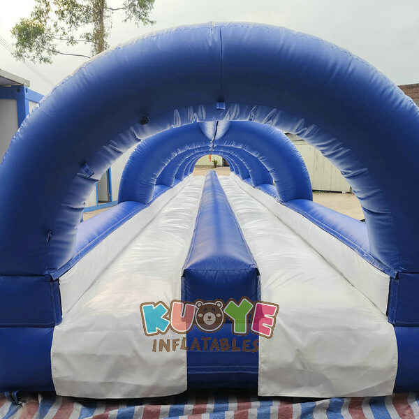 WS374 (4) 130ft Long Double Lane Inflatable Slip And Slide