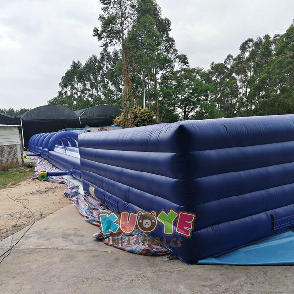 WS374 (6) 130ft Long Double Lane Inflatable Slip And Slide