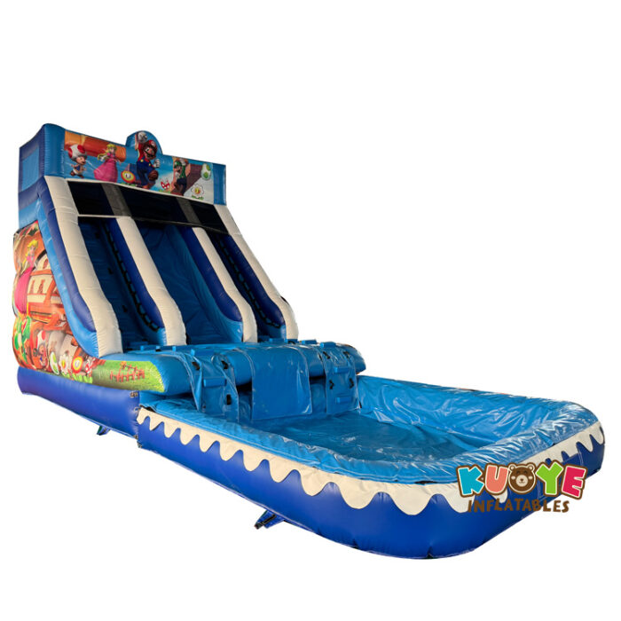 WS380 Mario Slide with A Expansive Pool Fun Water Slides for sale