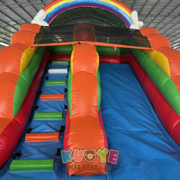 WS381 - (11) WS381 12ft Rainbow Water Slide for Back Yard
