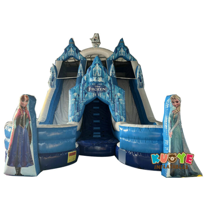 WS386 Frozen Double Lane Slide for Parties Water Slides for sale