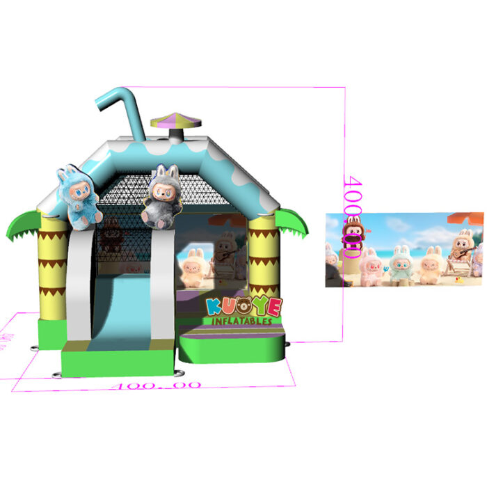 CB548 Labubu Bouncy Castle Slide Combo Units for sale