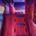 Purple Pink Jumper Slide with Banner
