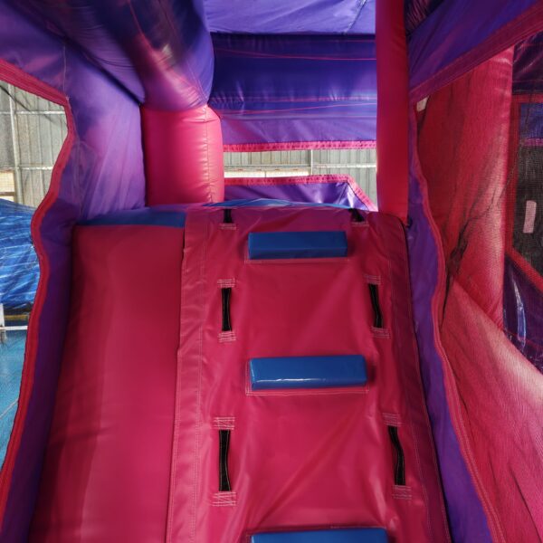 Purple Pink Jumper Slide with Banner Purple Pink Jumper Slide with Banner