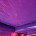 Purple Pink Jumper Slide with Banner