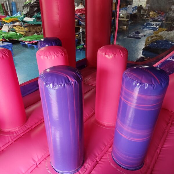 Purple Pink Jumper Slide with Banner Purple Pink Jumper Slide with Banner