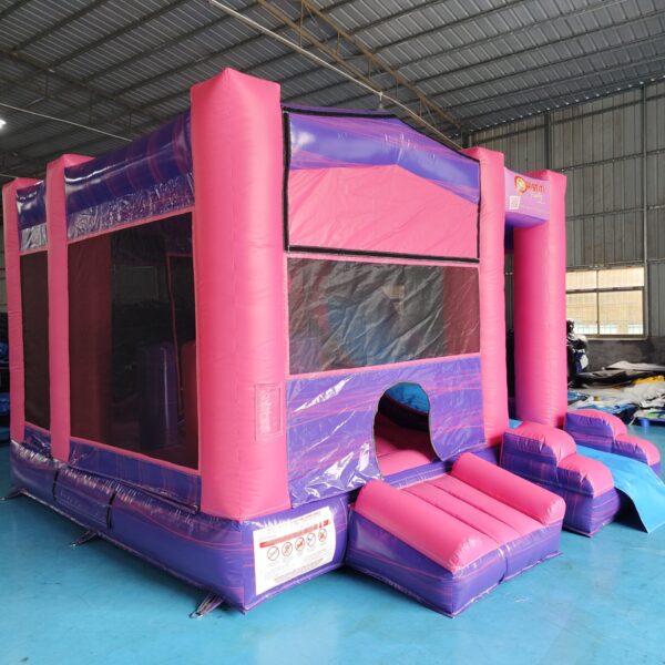 Purple Pink Jumper Slide with Banner Purple Pink Jumper Slide with Banner