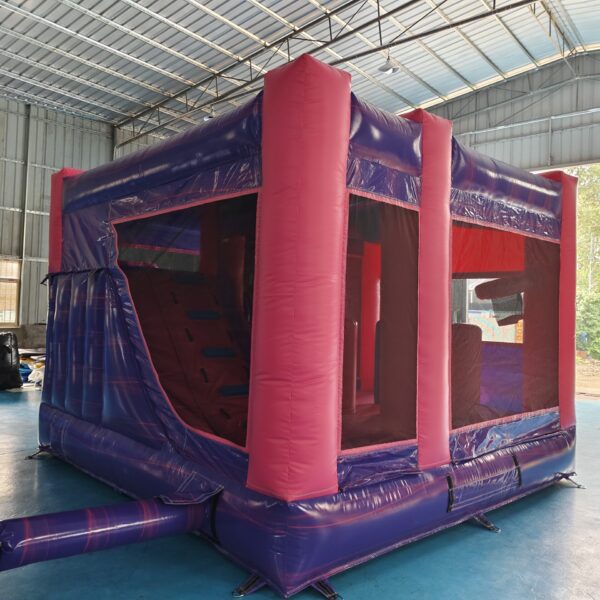 Purple Pink Jumper Slide with Banner Purple Pink Jumper Slide with Banner
