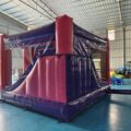 Purple Pink Jumper Slide with Banner