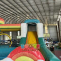 Wet/Dry Rainbow Bounce House Slide Combo