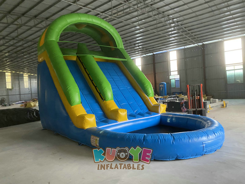 WS394 Blue Wet Slide - KUOYE Inflatables - Commercial Inflatable ...