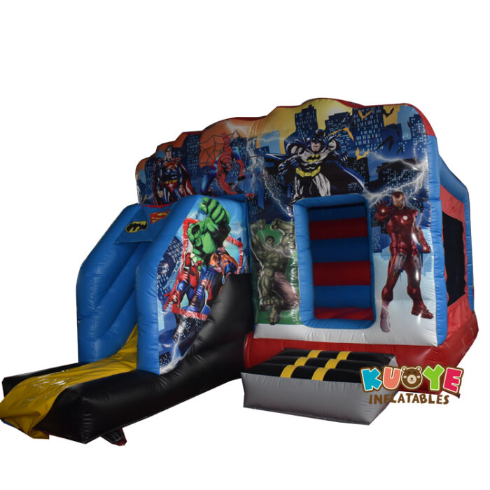 CB557 Super Hero Bouncy Castle Slide Combo Combo Units for sale
