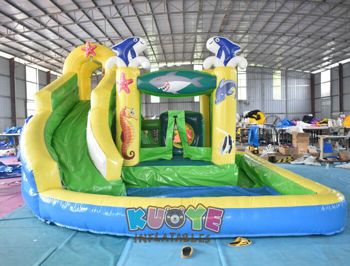 CB559 Seaworld Water Slide Bounce House Combo Combo Units for sale 2