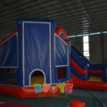 Commercial Bounce House Slide Combo With Velcro For Attach Banner