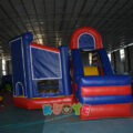 Commercial Bounce House Slide Combo With Velcro For Attach Banner