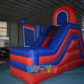 Commercial Bounce House Slide Combo With Velcro For Attach Banner