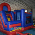 Commercial Bounce House Slide Combo With Velcro For Attach Banner