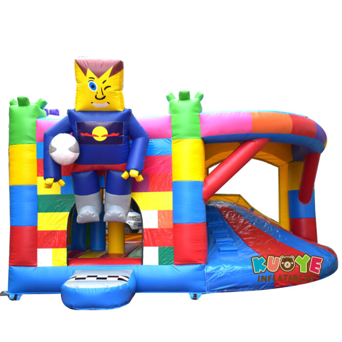 CB569 Lego Commercial Bouncy Castle Slide Combo Units for sale
