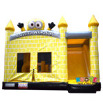 CB575 Customs logo Inflatable Jumping Castle with Slide