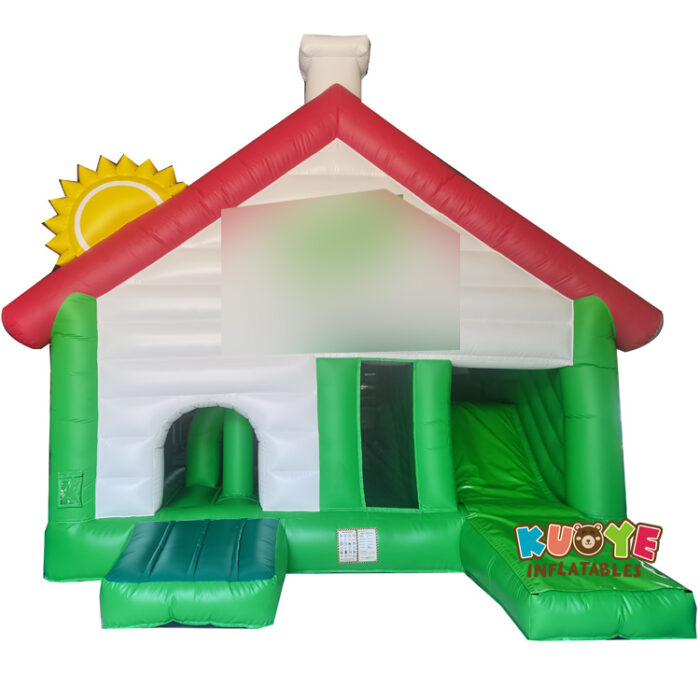 CB577 Farm House Bouncy Castle Slide Combo Combo Units for sale