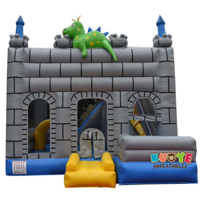 CB578 Dragon Bouncy Castle with Slide Combo Units for sale