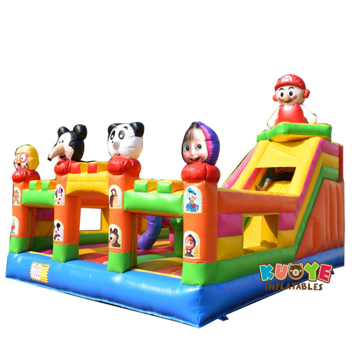 CB590 Cartoon Inflatable Playground Combo Units for sale