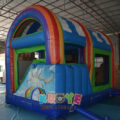 3D Unicorn Rainbow Bouncy Castle Slide Combo