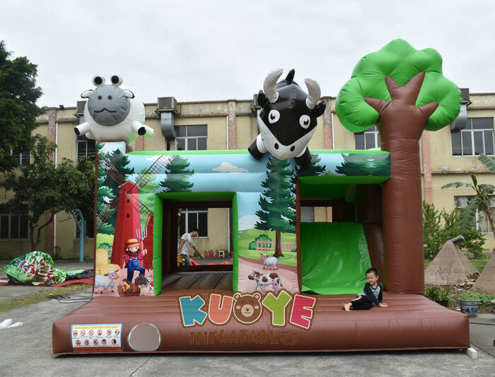 CB576 Multifun Farm Inflatable Bouncer with Slide Combo Units for sale 2