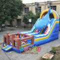 SL210 4 in 1 Shark Slide with Bouncy Castle