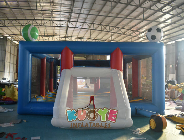 SP274 3 in 1 Inflatable Football Pitch/soccer Field Basketball Court Tennis Court Sports/Interactive Games for sale 2