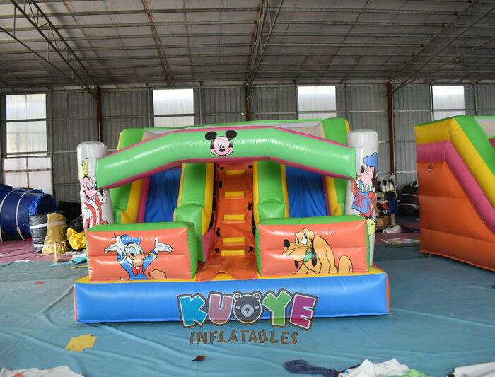 SL201 Mickey Small Slide with Dual Lane Inflatable Slides for sale 2