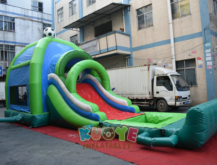 CB586 Football Theme Bounce House Slide Combo Combo Units for sale 2