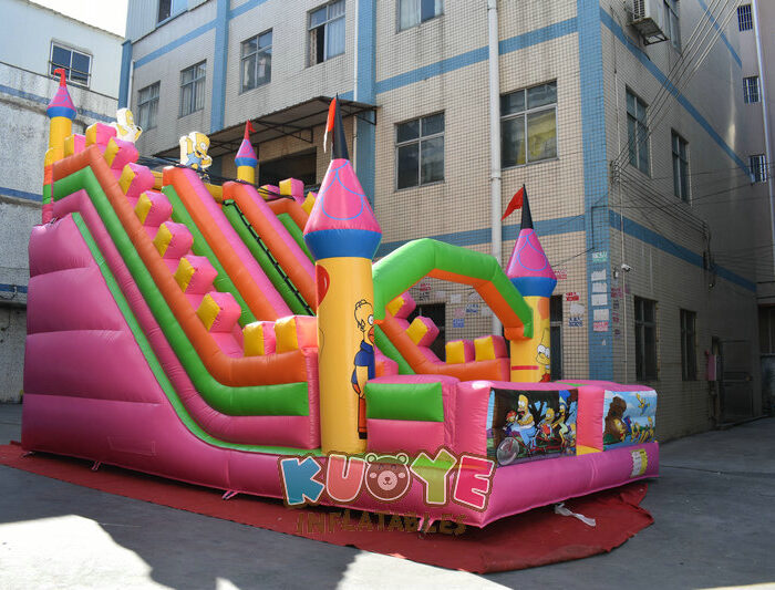 SL209 the Simpsons Inflatable High Slide Inflatable Slides for sale 2